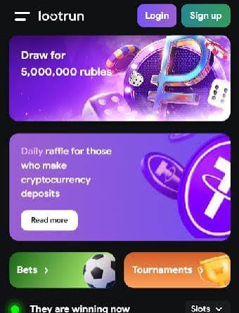 LootRUn Casino — Вход в азартный мир